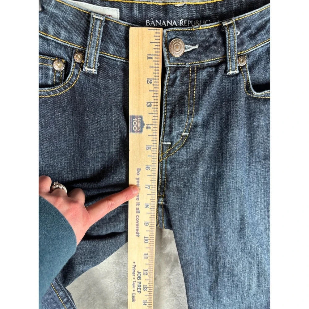 Banana Republic Womens 27 Bootcut Jeans Dark Wash Y2K Stretch‎ Denim Casual